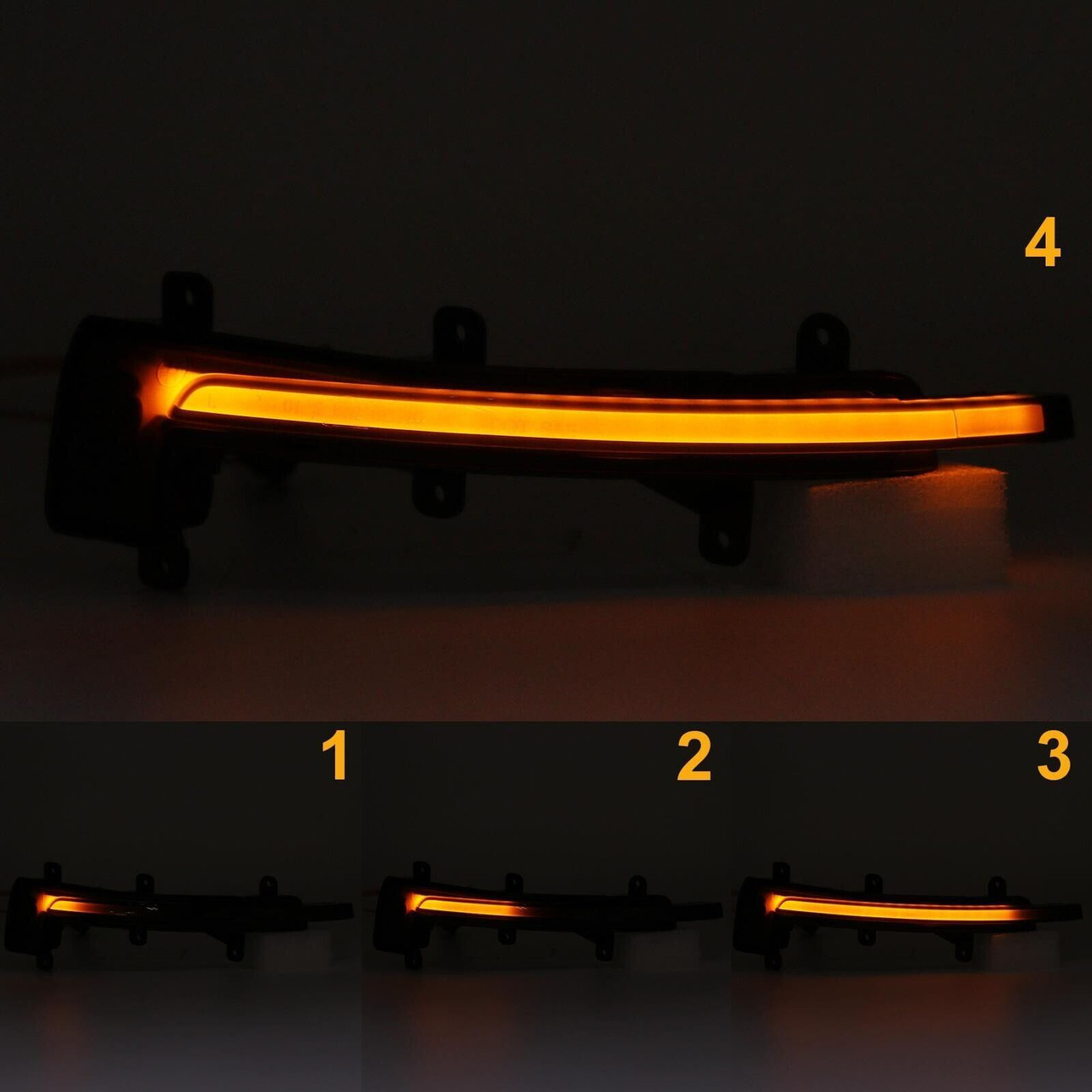 Dynamic LED Side Mirror indicator lights Smoked For AUDI TT TTS TTRS COUPE CABRIO 06-14 AUDI R8 07-16