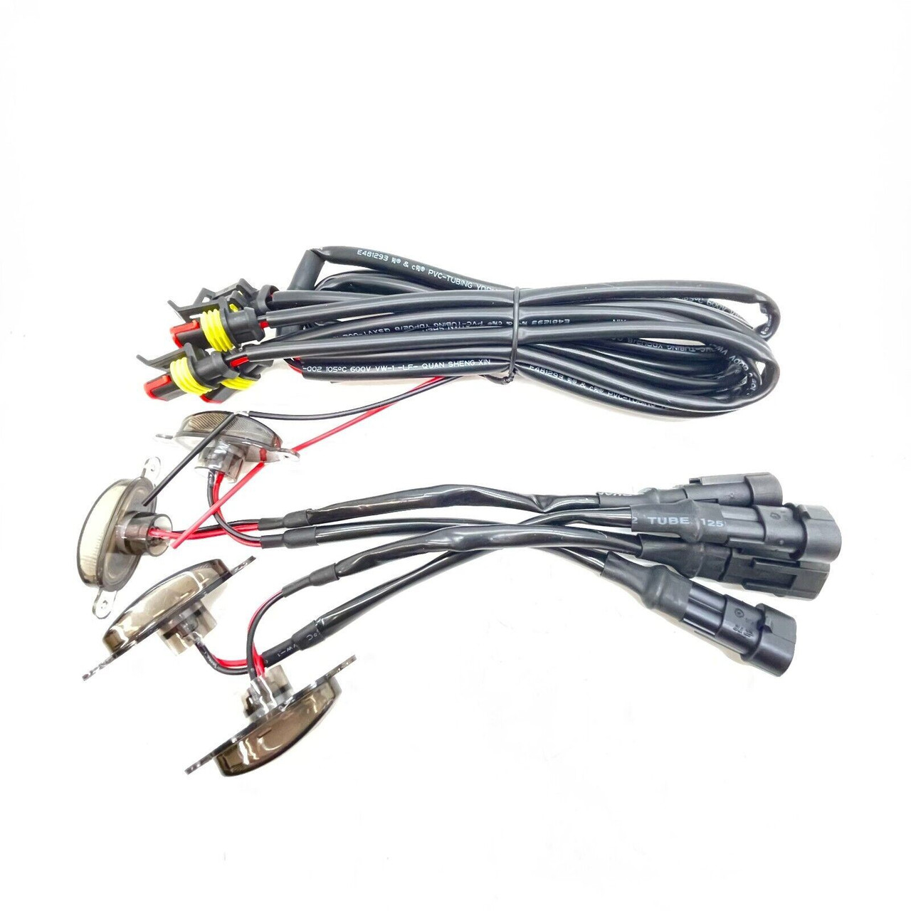 set of 4 amber/yellow front grille LED marker 4x4 truck pickup recovery