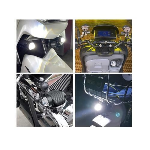 Car / Motorcycle mini LED spotlight headlight white / yellow 12v 24v