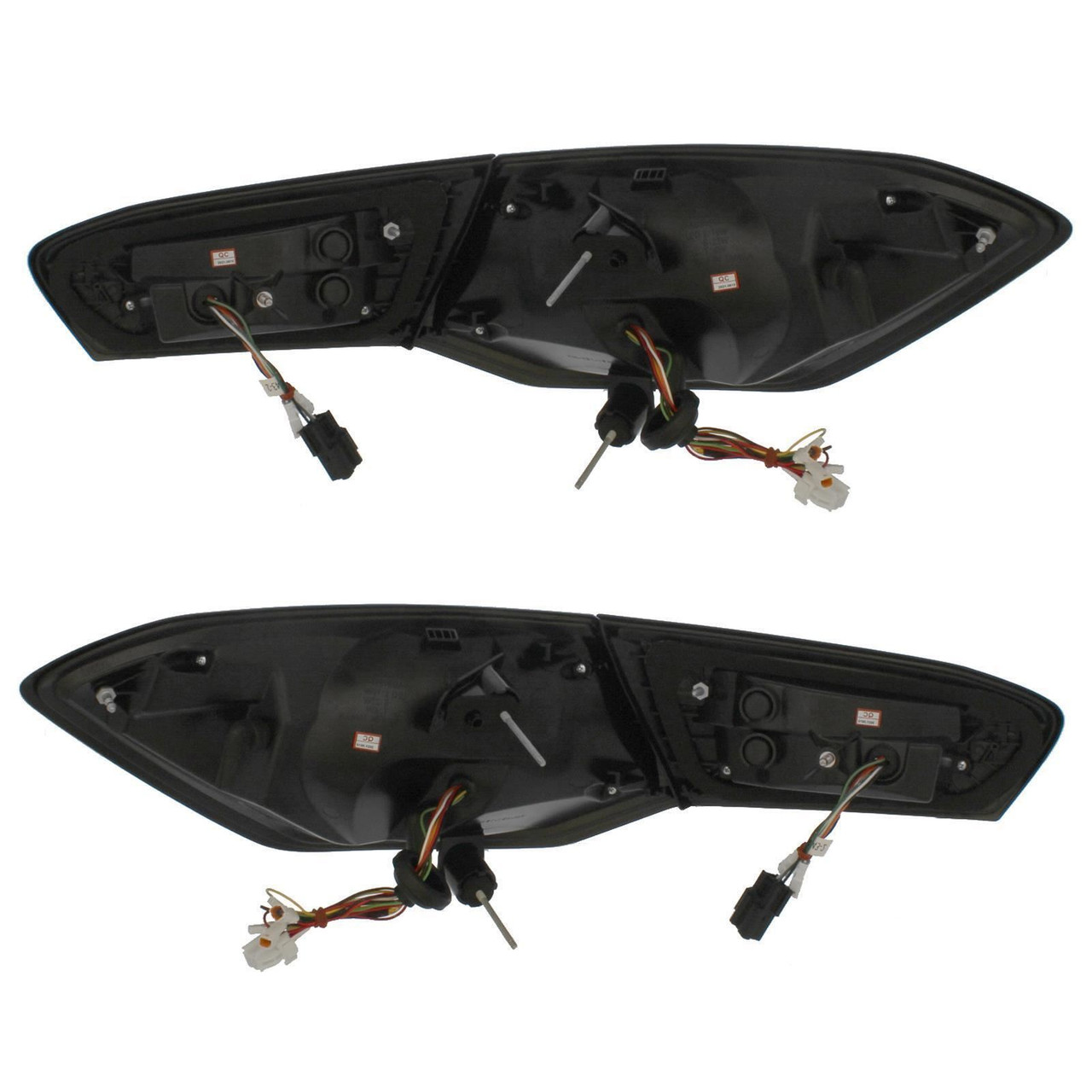 Set chrome smoke full LED back rear tail lights Dynamic for Ford Focus 2018-