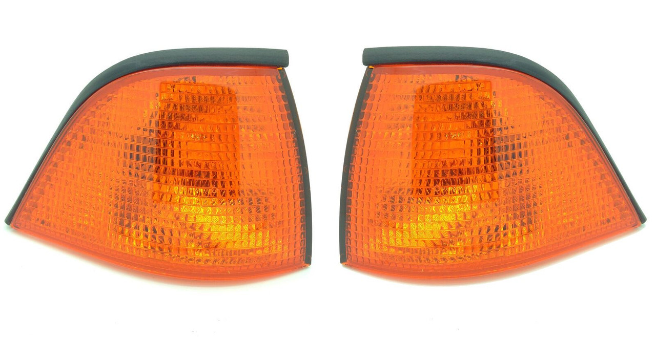 For BMW 3 Series E36 91-2000 2 Door Coupe Cabrio Amber Front Indicators Pair