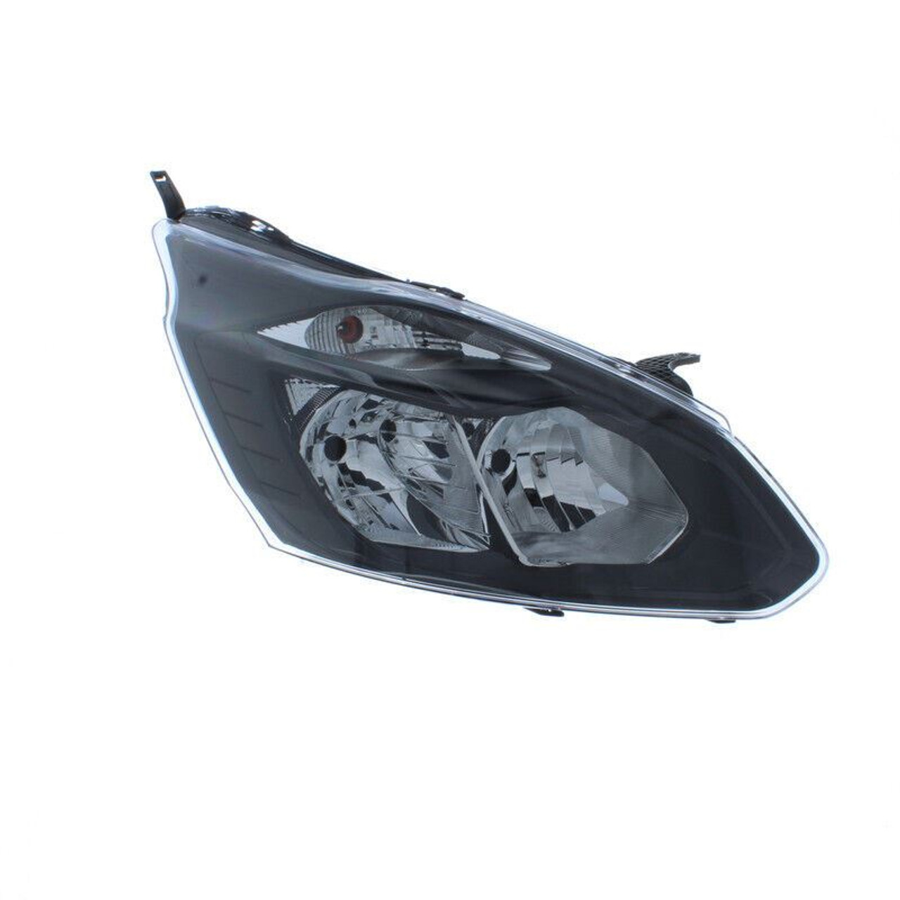 Headlight H7 H15 PY21W W5W Right Side Black For Ford Transit Custom 12-18