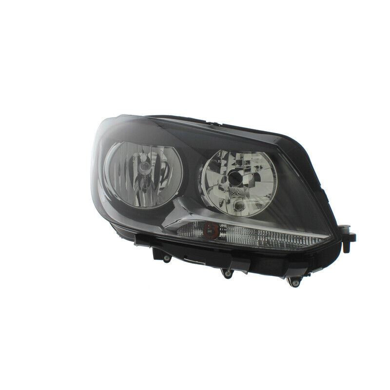 For VW Touran &amp; For VW Caddy 10/10-15 Headlight (TWIN) H15/H7 Black W/MTR Right