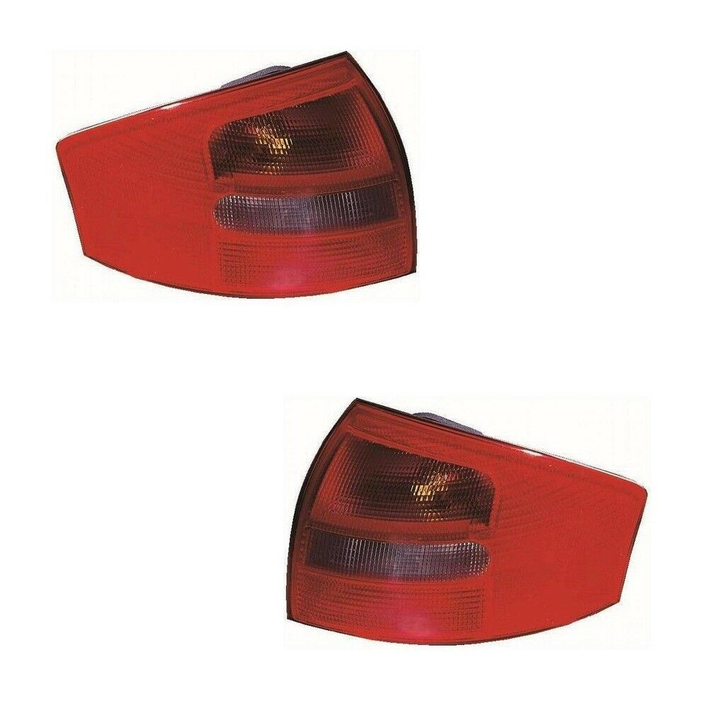 For Audi A6 Mk1 Saloon 1997-2001 Rear Lamps Lights Smoked Indicator Pair OS NS