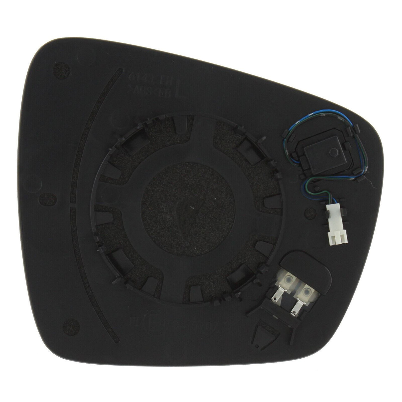 For Renault Kadjar 15&gt; (Blind/SPOT) HEAT ASPH wing mirror glass Left Side