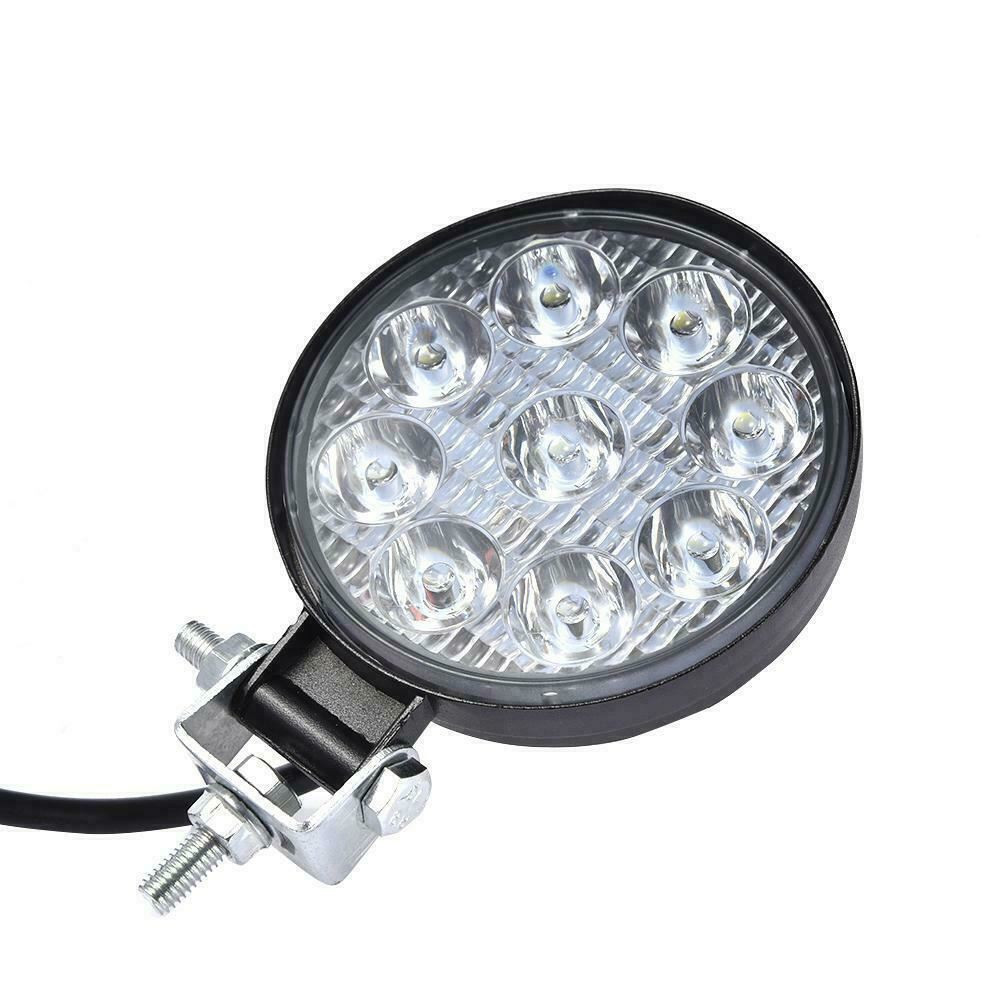 1 x 27W White Round 9 Led Drl Mini Driving Lights Car reverse
