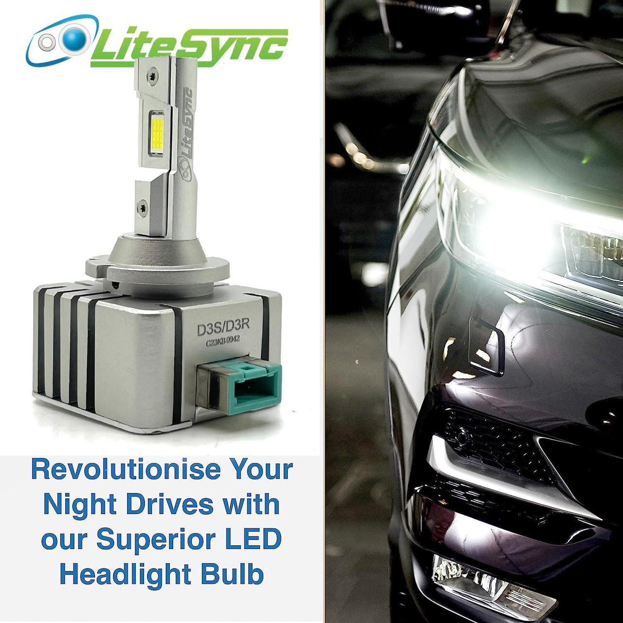 D1S Headlight, H7 High Beam, 501 Sidelight 382 DRL LED upgrade for Audi A4 B7 with OE Xenon