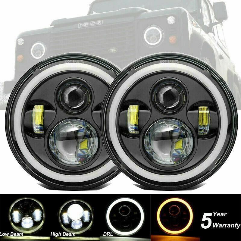 Full coloured LED light upgrade kit headlights indicators Land Rover Defender