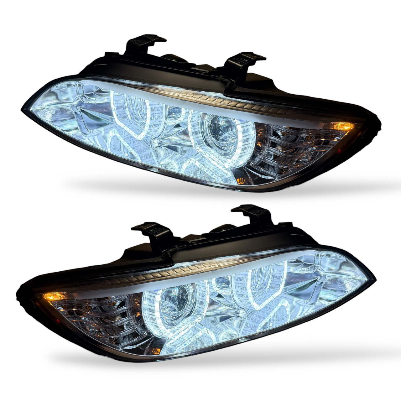 LHD 3D Xenon Headlights Chrome For BMW E92 E93 2006-2010 AFL D1S