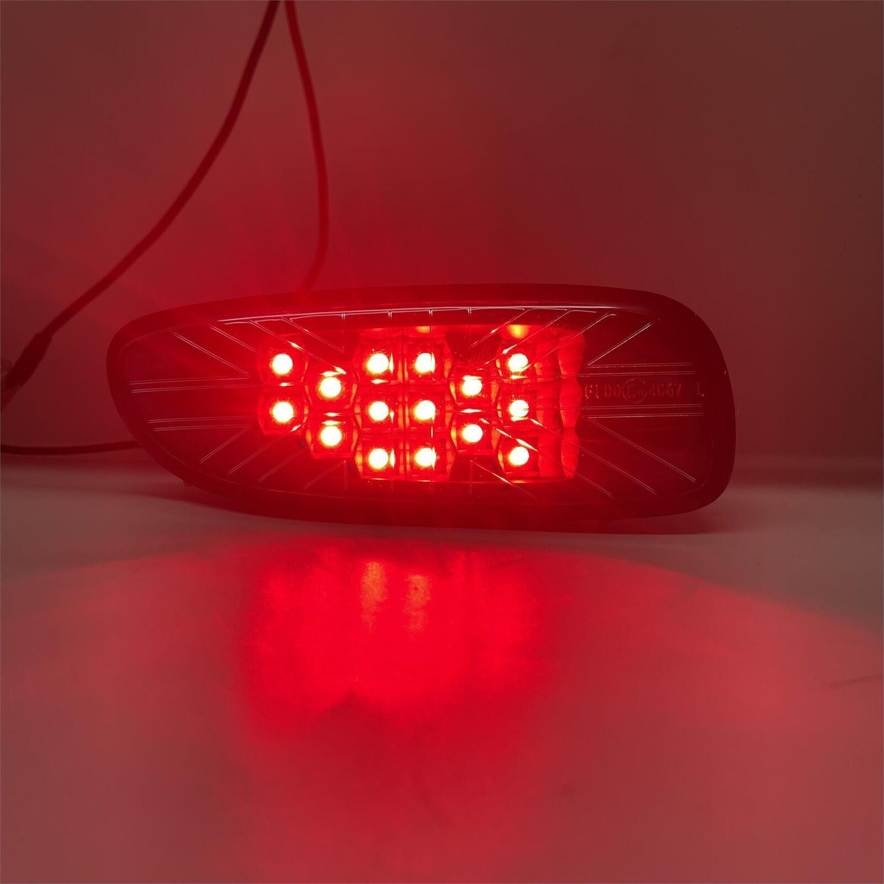 Union Jack Smoked LED black rear fog light lamp for Mini R56 R57 R58 R59 Cooper S