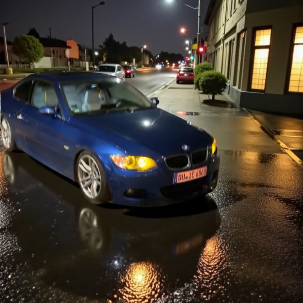 For BMW 5 Series E60 E61 Lci 80w LED Lemon yellow Angel Eye Halo bulbs