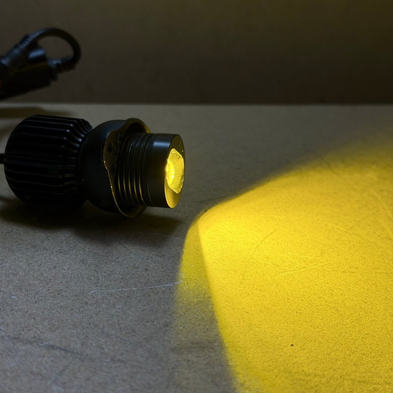 80W Lemon yellow Angel eye LED Bulbs For BMW 3 SERIES E90 E91 LCI Halo ring