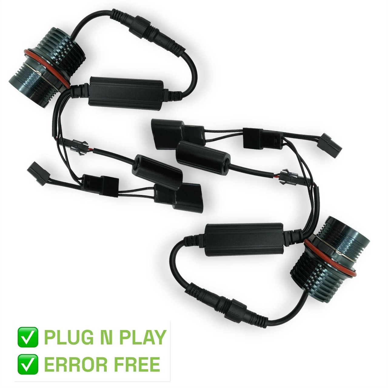 Lemon Yellow LED Angel Eye Bulbs For BMW X5 E53 E39 E60 E63 E65 Halo Rings