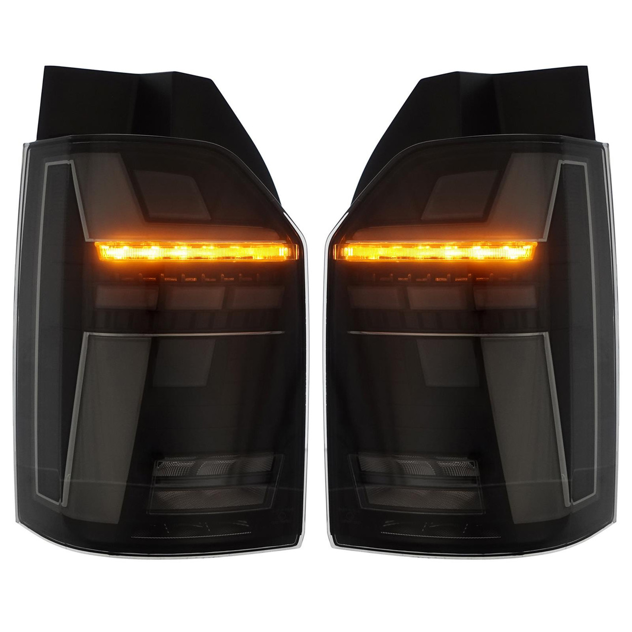 Pair LED Rear Tail Lights Smoked for VW Transporter T6 Tailgate 2015Ã¢â‚¬â€œ2023