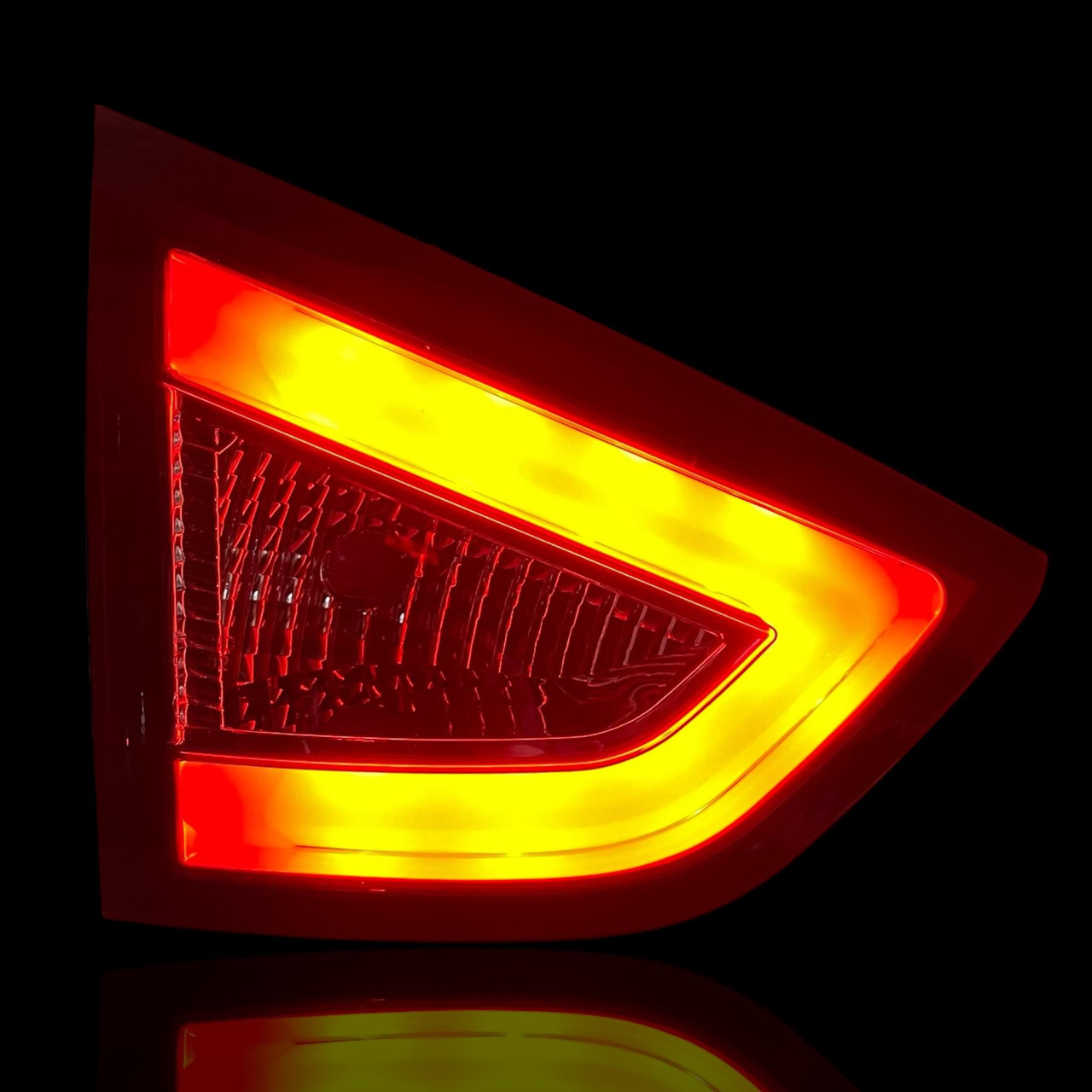 Back Rear Tail Lights Pair Set LED Clear Red Black For Hyundai IX 35 10-13