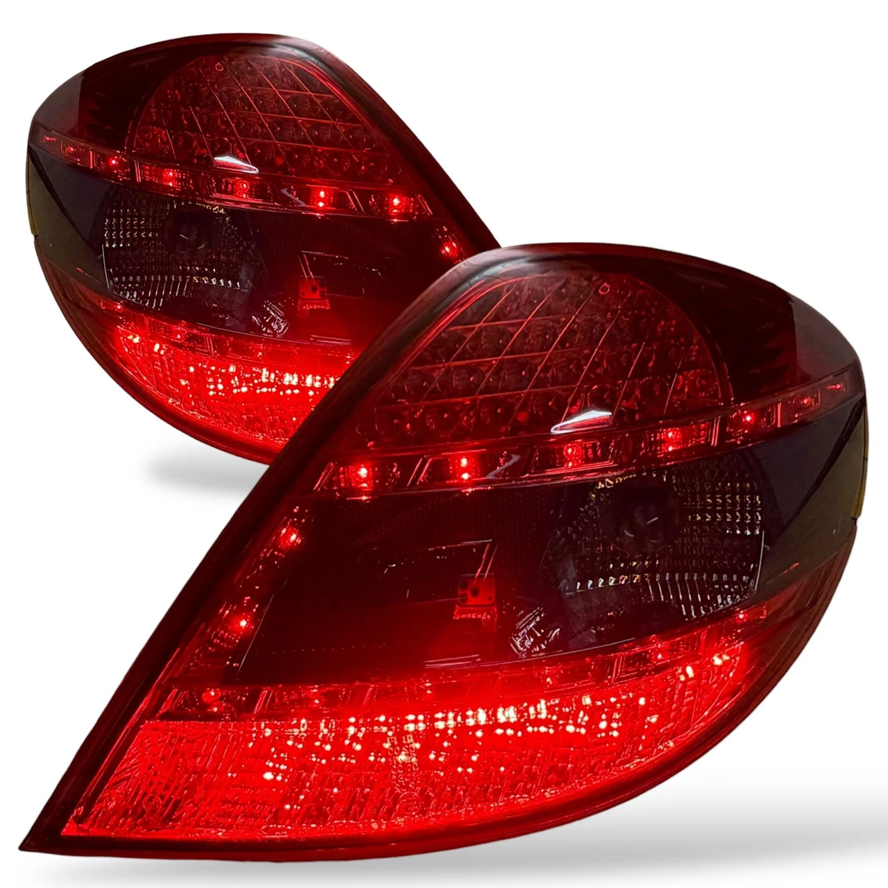 LED Rear Tail Lights Red/Smoked Pair For Mercedes R171 SLK 2004–2011