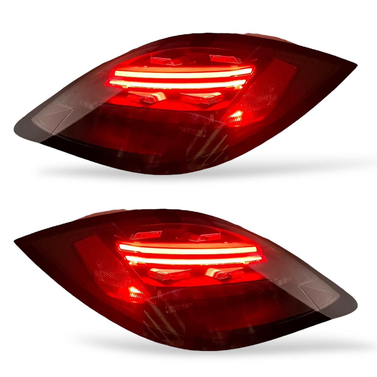 Back Rear Tail Lights Pair LED Clear black For Porsche Boxster 09-12 Cayman 08-13