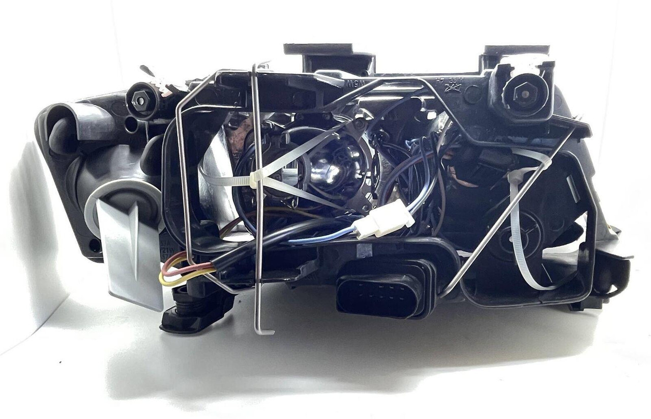 RHD LHD Xenon Headlights Pair Angel Eyes Clear Black For Audi A6 Typ 4B 97-01