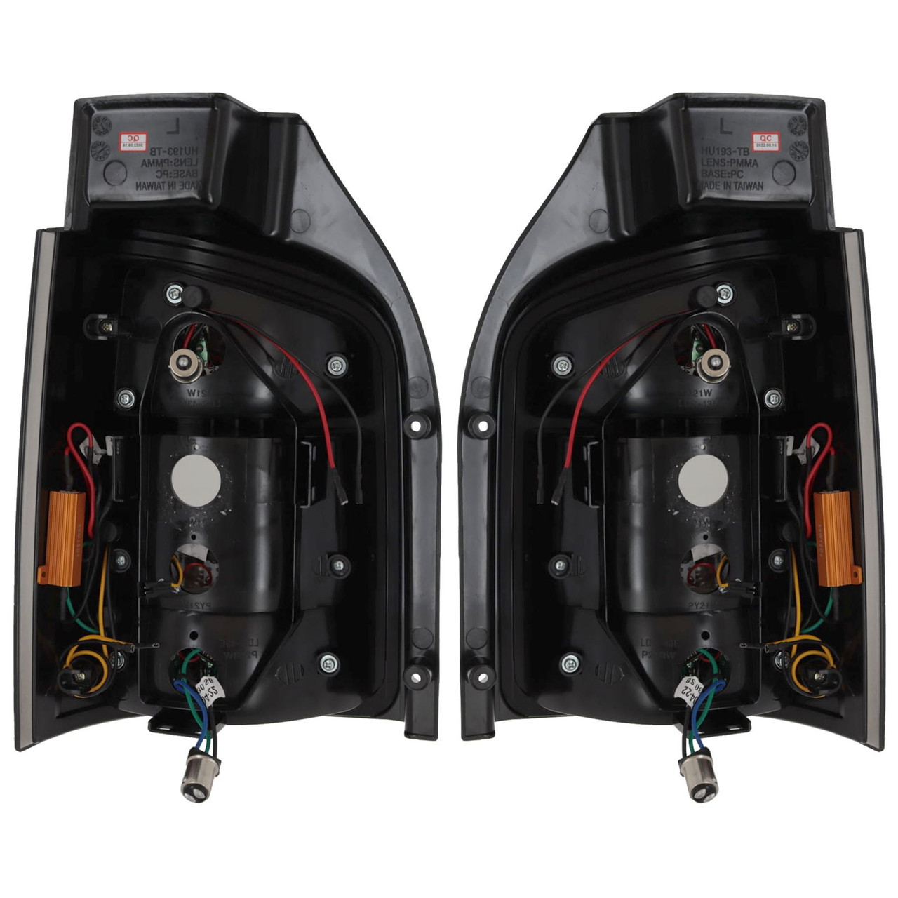 Pair Back Rear Tail Lights for VW TRANSPORTER T5.5 10-15 TAILGATE Smoked LED