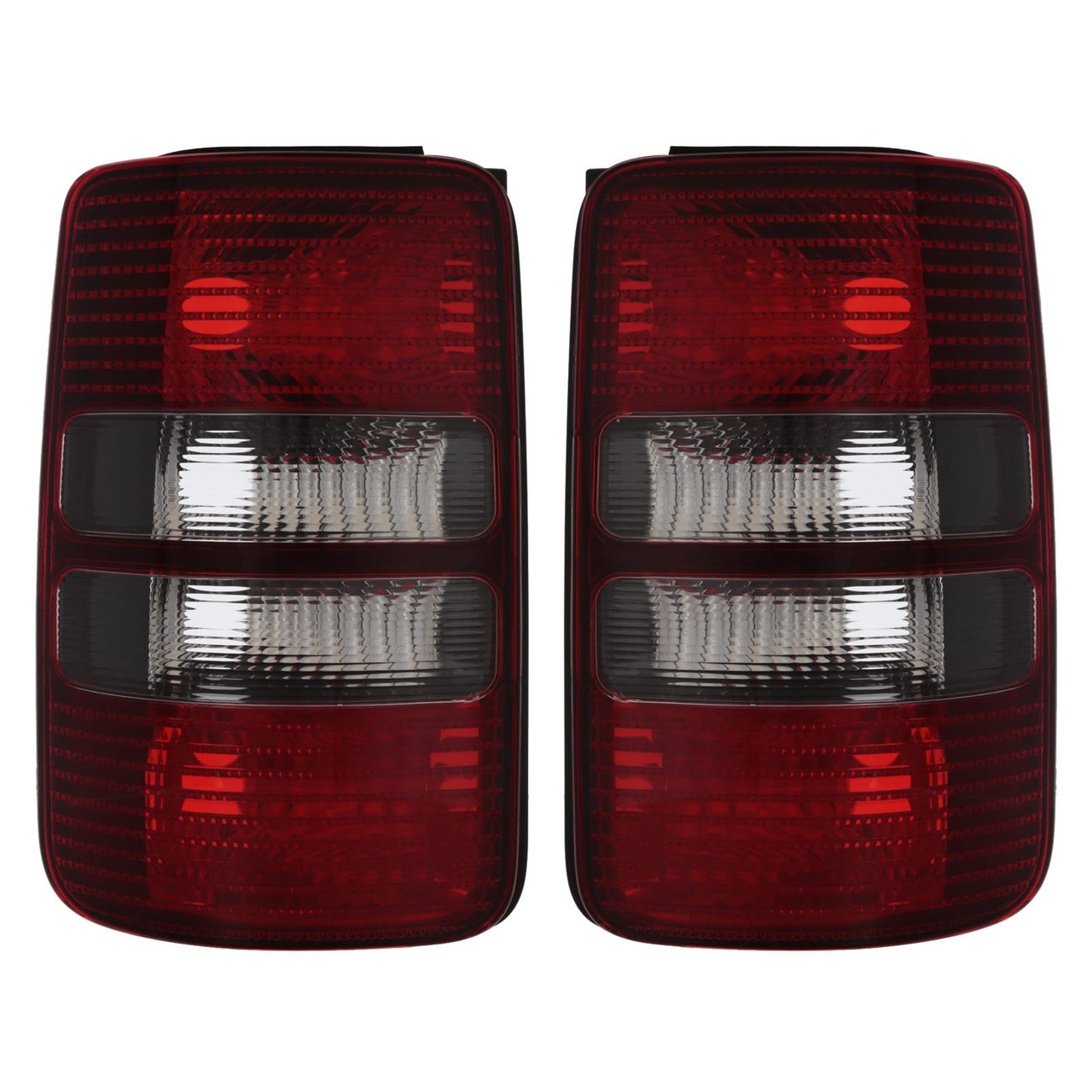 Pair Back Rear Tail Lights for VW Caddy 2dr 2010-16 dark red smoked
