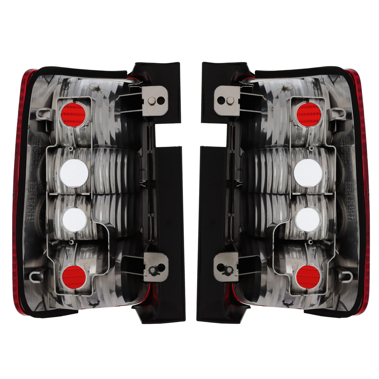 Pair Back Rear Tail Lights for VW Caddy 2dr 2010-16 dark red smoked