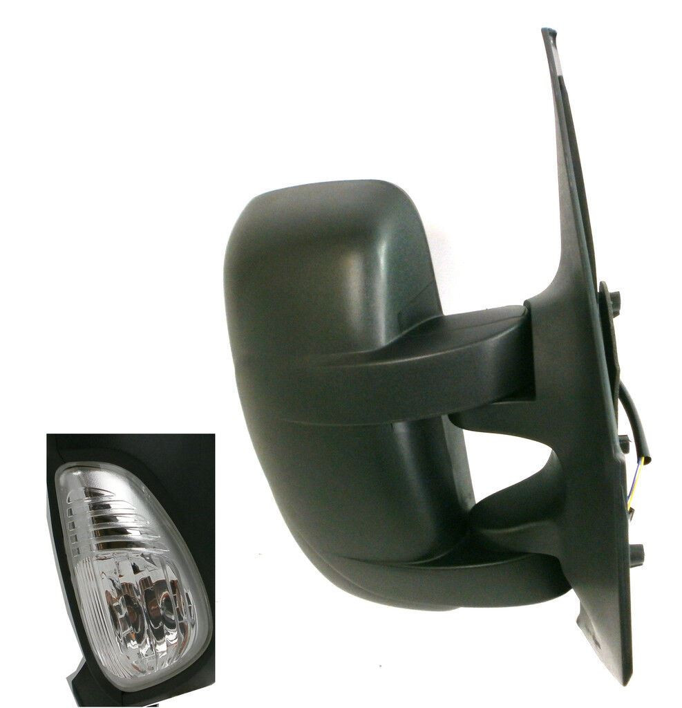 For Nissan NV400 Van 2011-> Manual Short Arm Wing Door Mirror Black Right OS