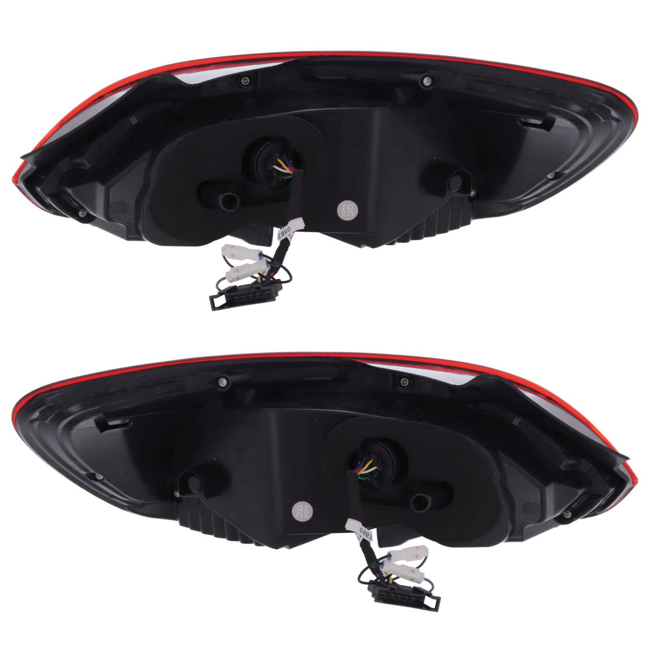 Pair LED Rear Tail Lights for VW Scirocco 2008–2014 – Red/Clear, Dynamic Indicators