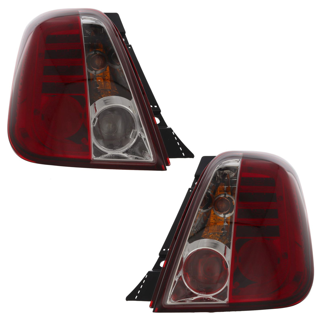 Pair Back Rear Tail Lights LED for Fiat 500 312 2008-2015