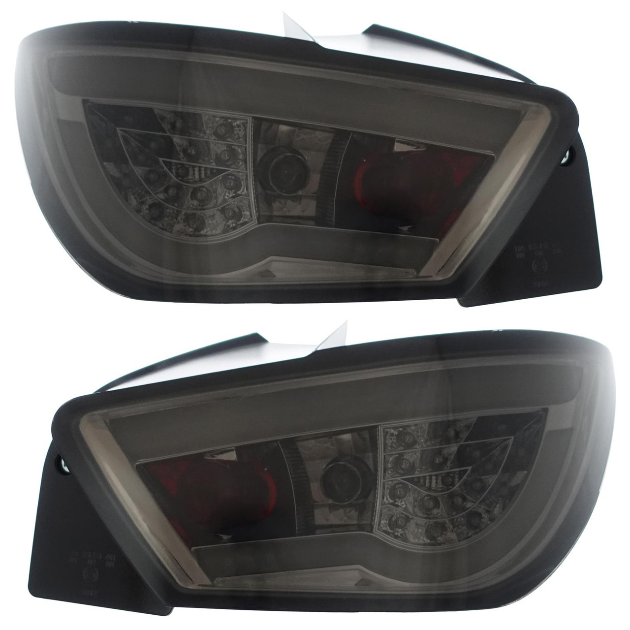 LED Light Bar Tail Lights Smoke for Seat Ibiza 2008-2012 3DR Rear Lamps Pair