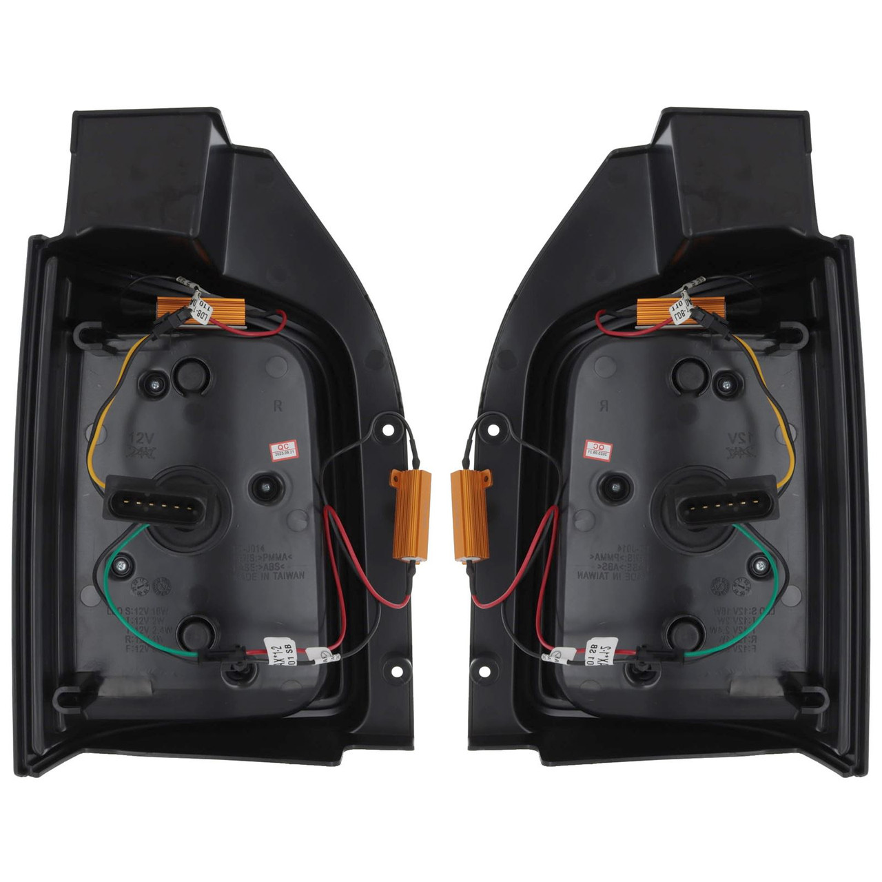 Pair Back Rear Tail Lights for VW TRANSPORTER T6 2 REAR DRS 2015-20 Smoked LED