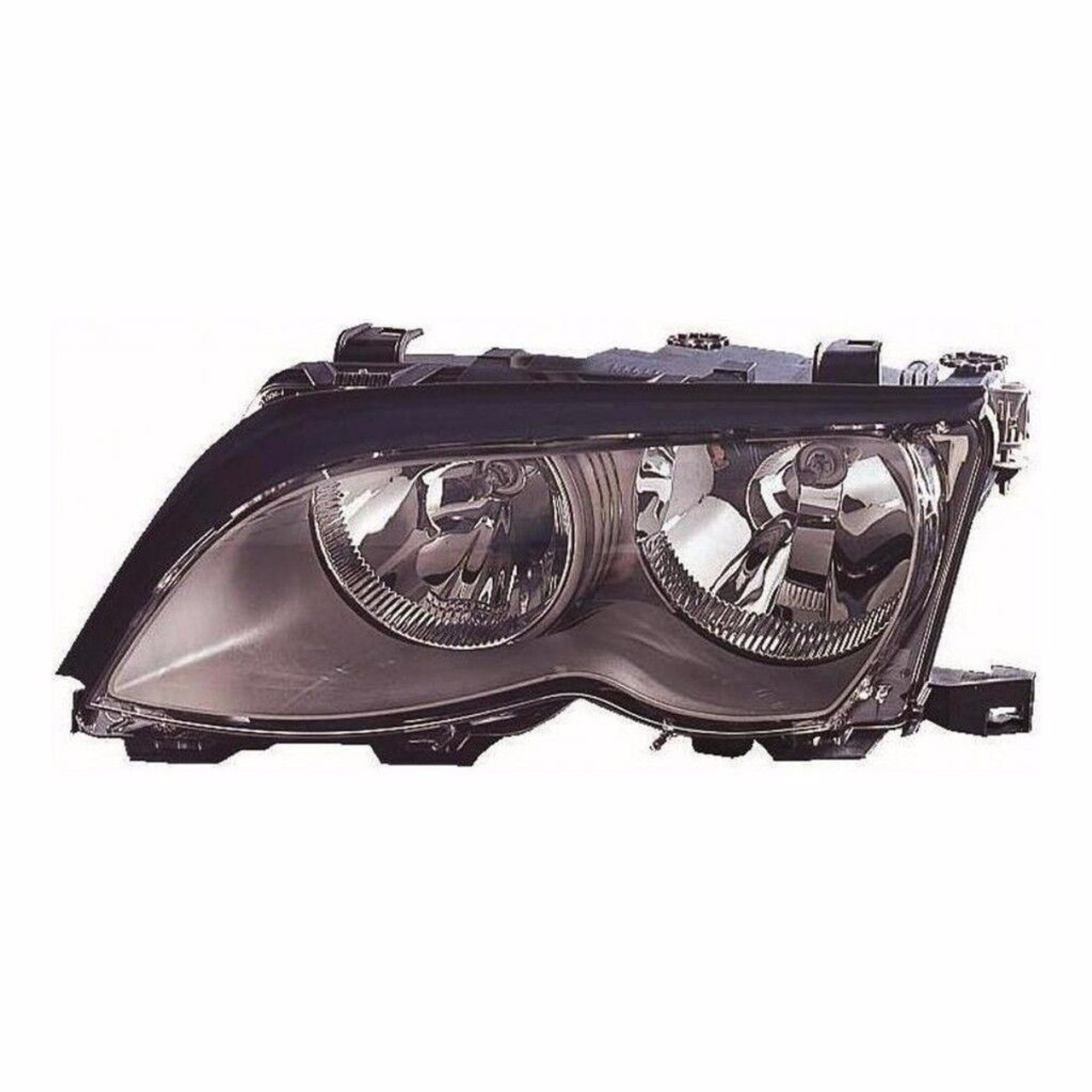 For BMW 3 Series E46 4Dr 01-05 Headlight Black Inner W/Mtr Left Passenger Side