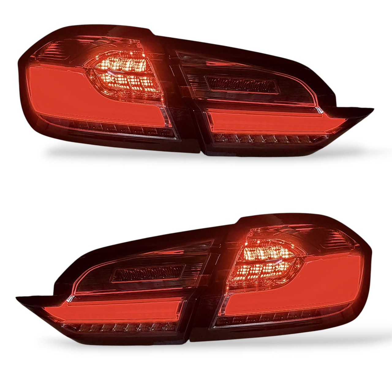 Pair Back Rear Tail Lights for Ford Fiesta MK8 2017-24 Smoked LED Dynamic