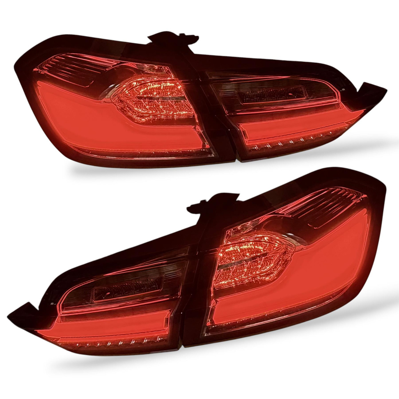 Pair Back Rear Tail Lights for Ford Fiesta MK8 2017-24 Smoked LED Dynamic