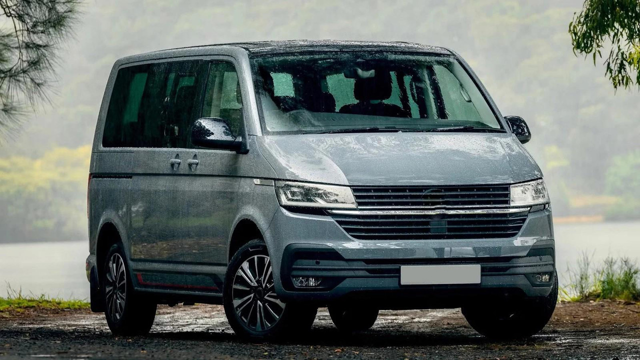 For VW Transporter T6.1 2020-25 Black FULL LED Headlights Lamps RHD