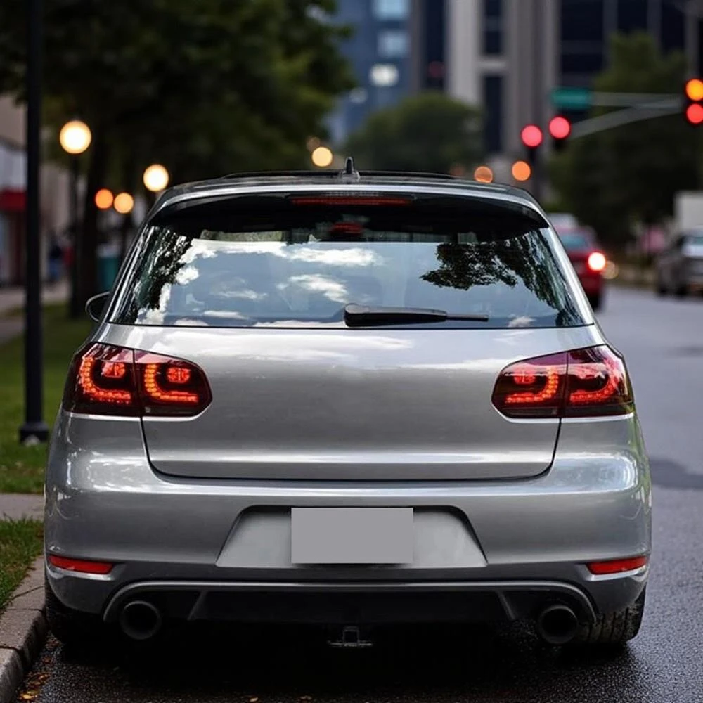 LED Tail Lights Pair for VW Golf MK6 09-13 GTi Style Dynamic Indicators
