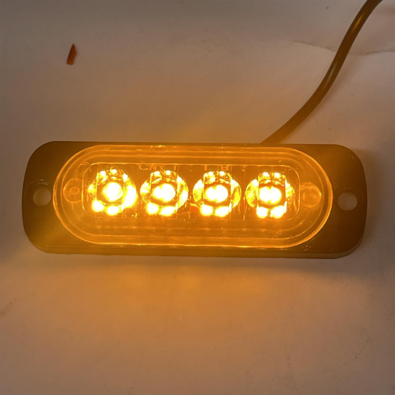 2x 12V 24V Amber LED Flush Fit Side Marker Lights Van Truck Trailer Lorry