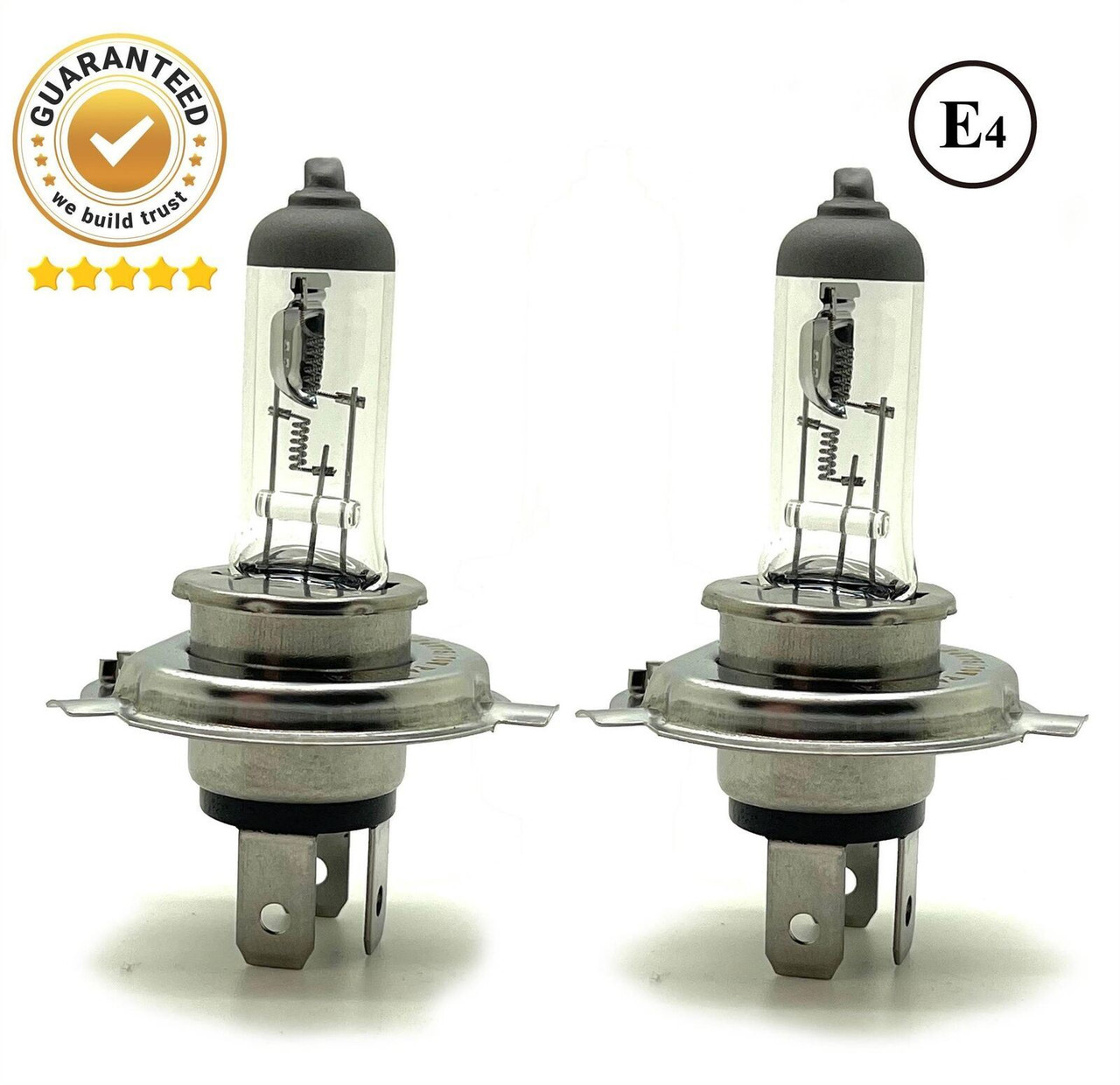 2 x 24v H4 475 replacement halogen bulbs 70/75W high low P43T