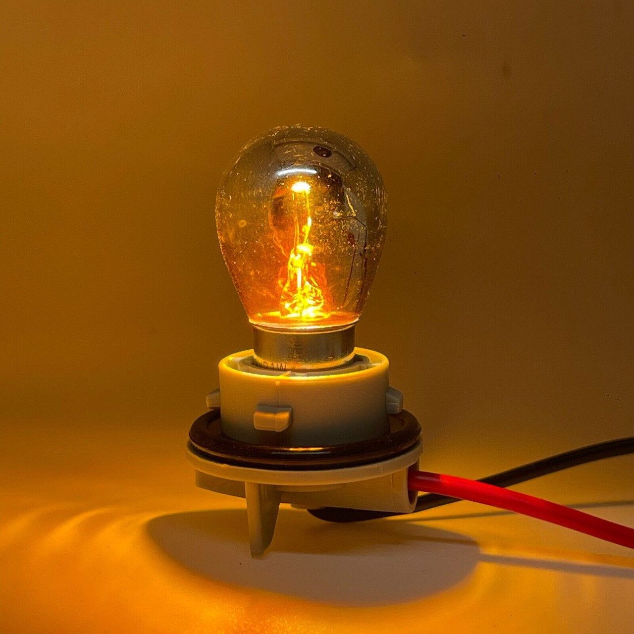 10 x Silver Chrome 581 1157 Bau15S Py21W Amber Yellow Orange Indicator Bulbs