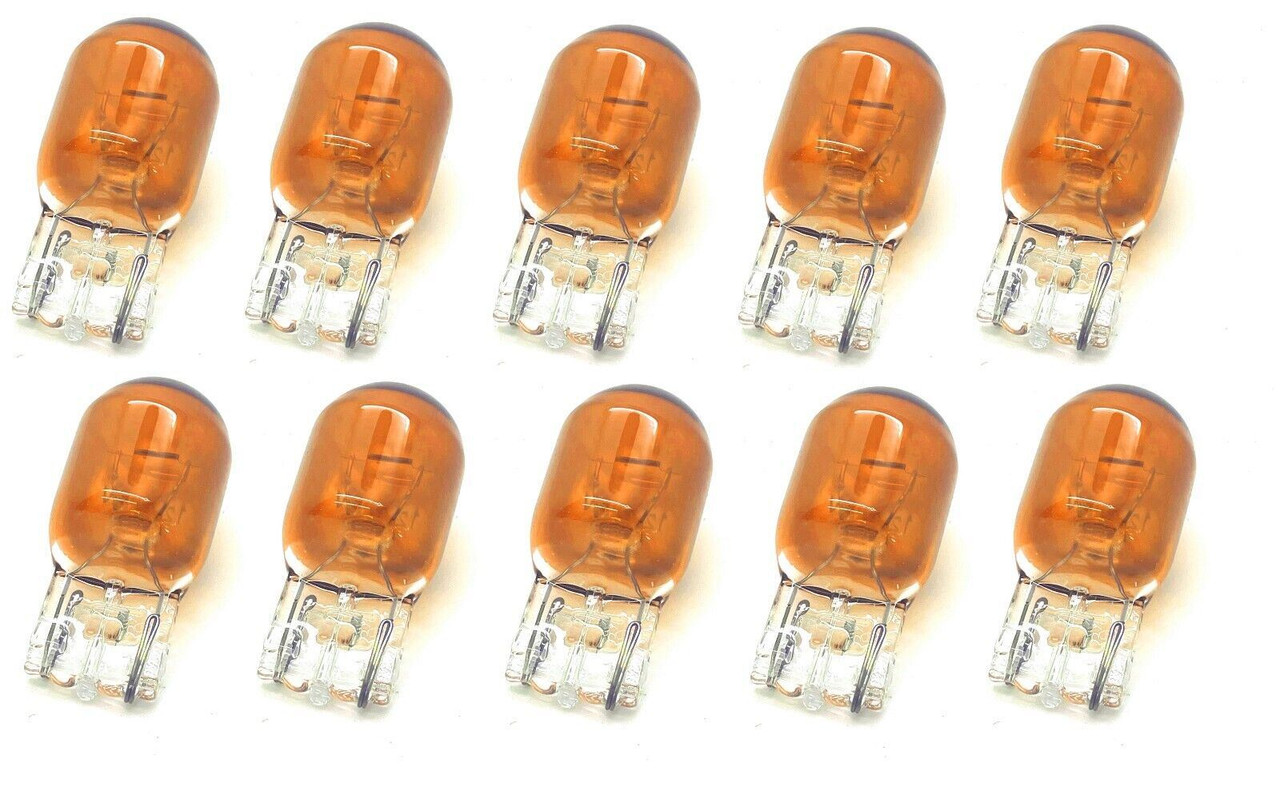 10 x 582a WY21W W21W yellow amber orange bulbs indicator 7440 turn signal