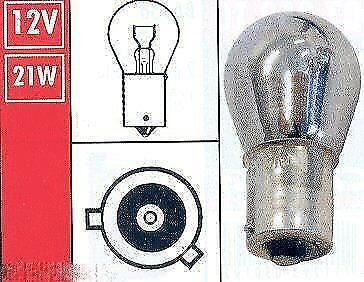 4 x Silver Chrome 581 1157 Bau15S Py21W Amber Yellow Orange Indicator Bulbs