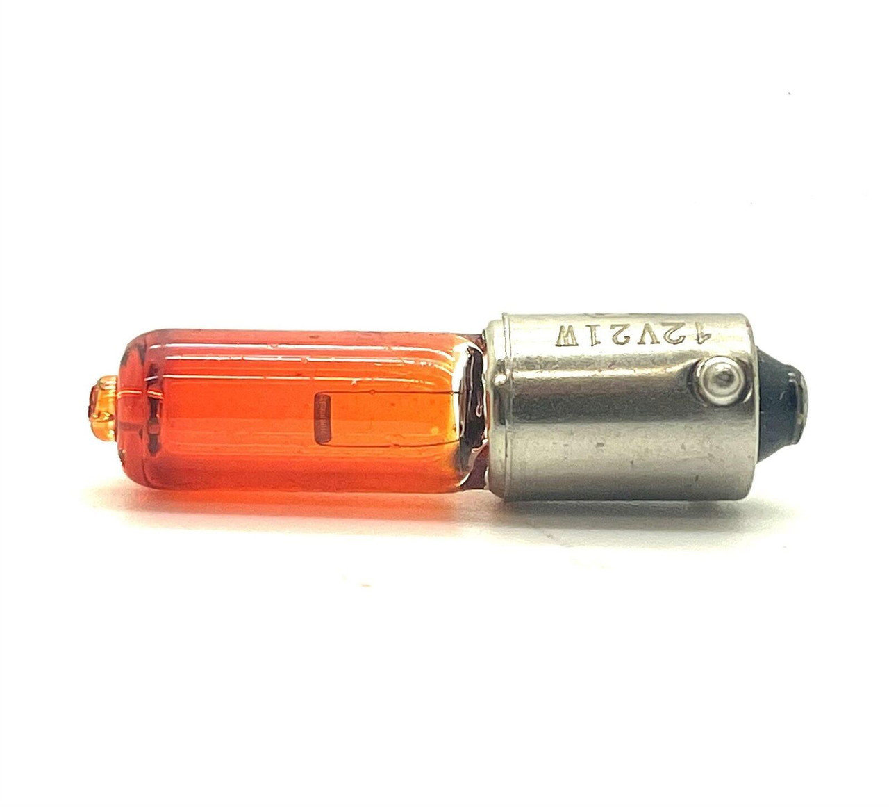 2 X 12v H21w baw9s 435 21w amber orange yellow indicator bulbs