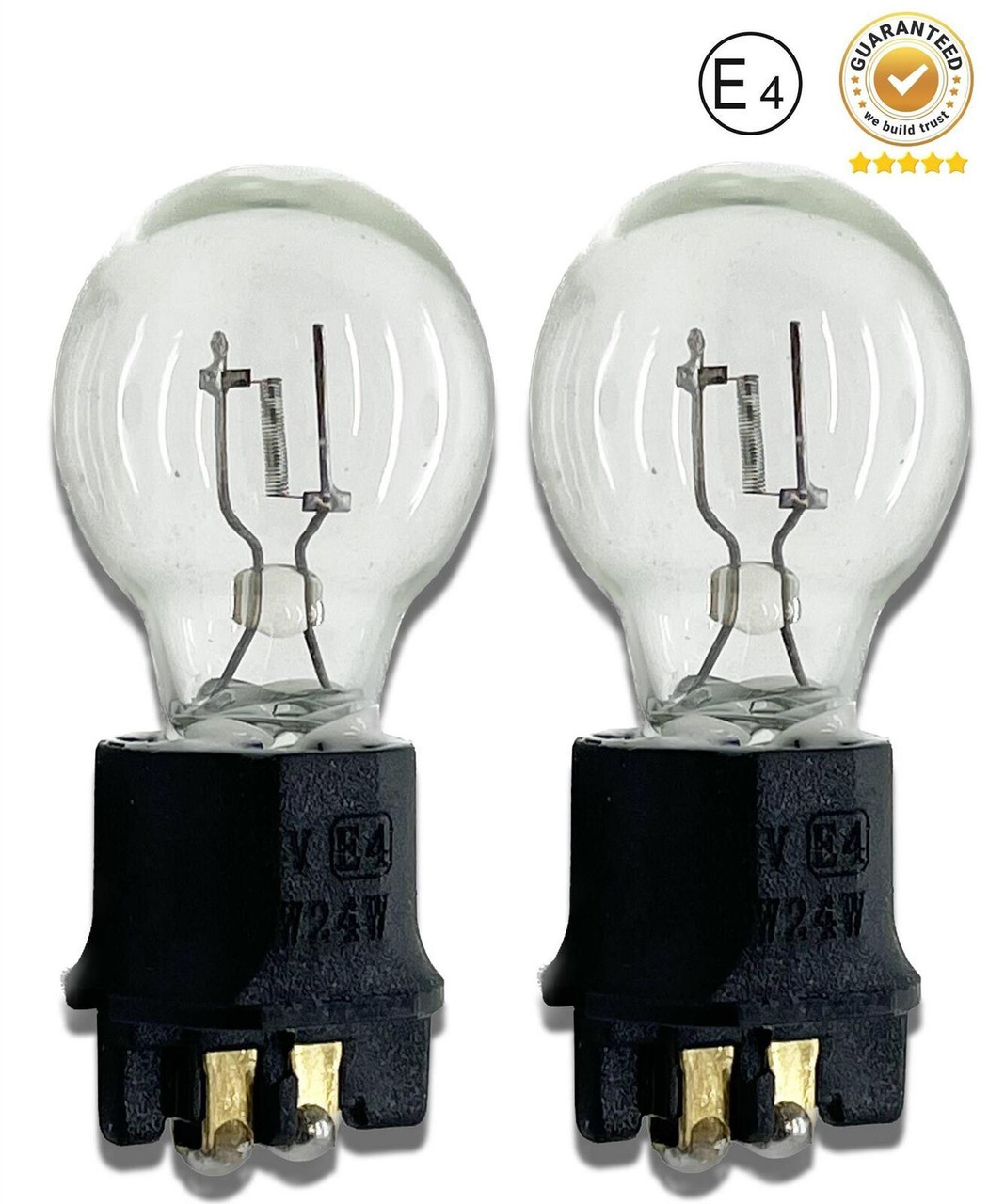 2 X 12V 24w PW24W clear white bulbs DRL indicator fog 89092