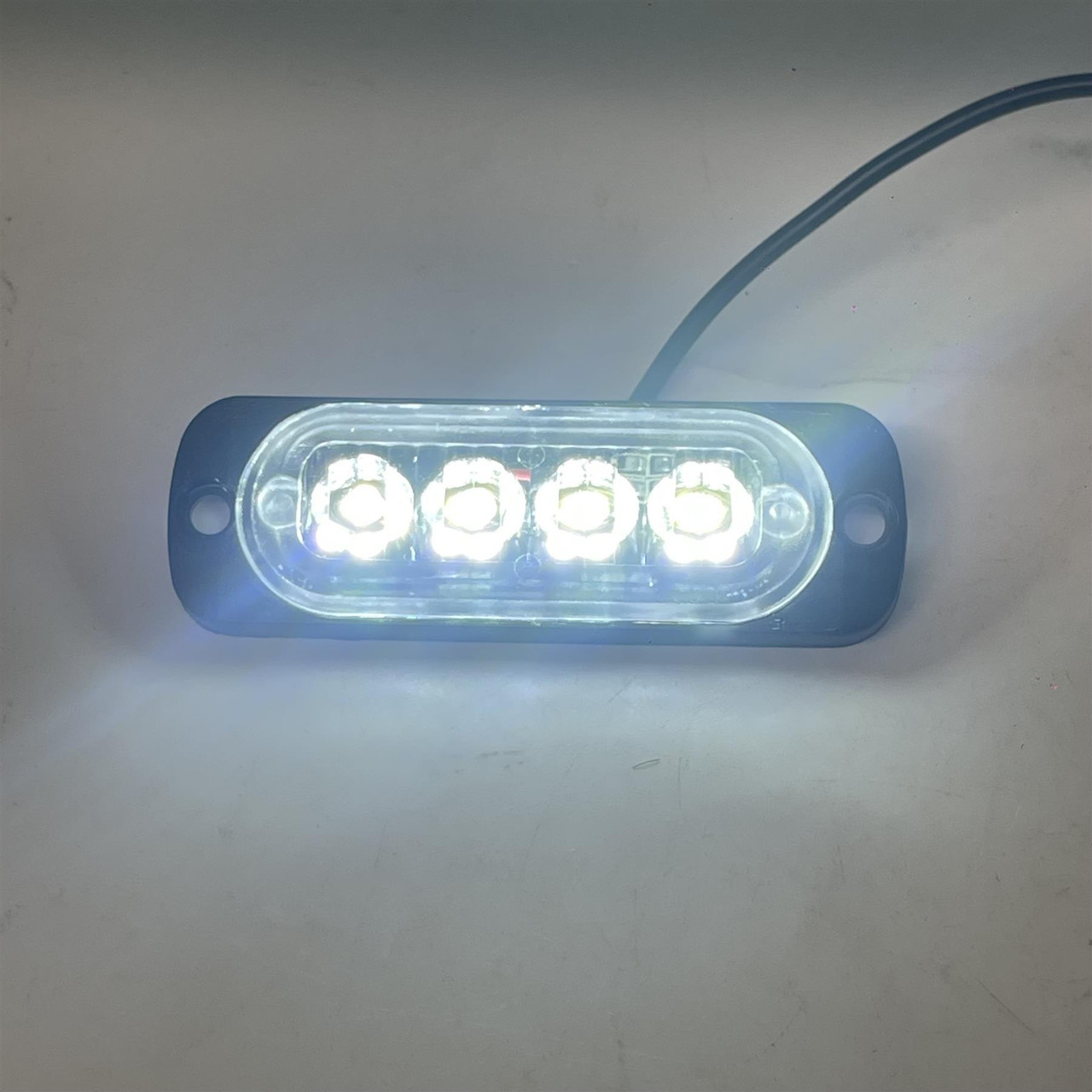 2x 12V 24V White LED Flush Fit Side Marker Lights Van Truck Trailer Lorry