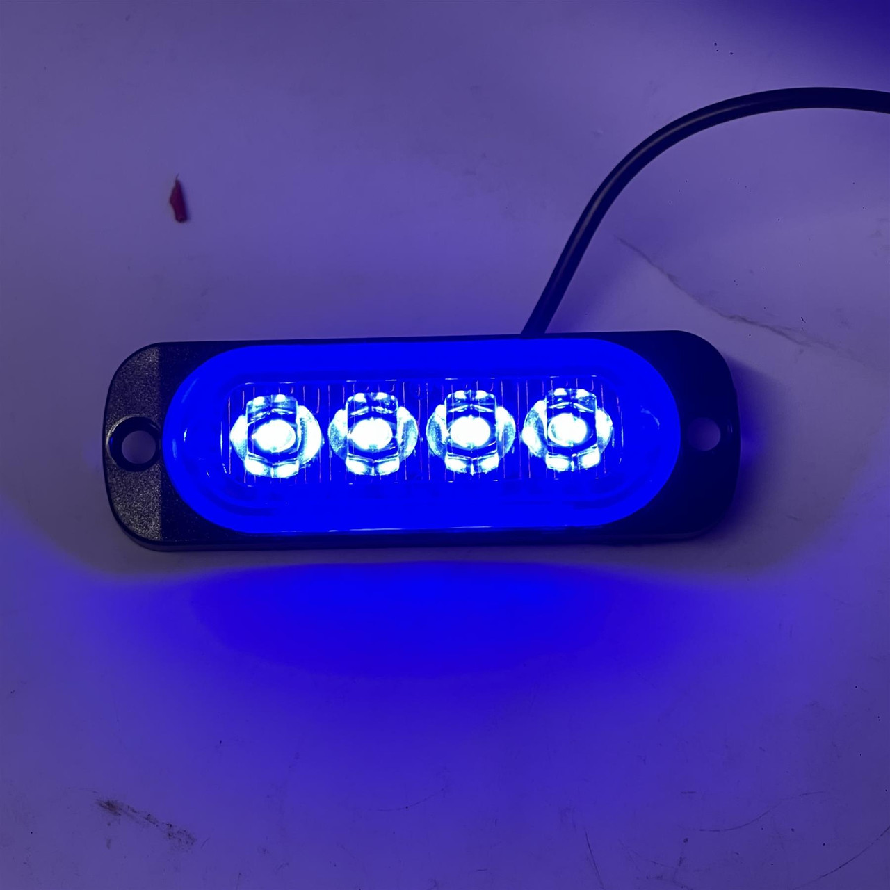 4x 12V 24V Blue LED Flush Fit Side Marker Lights Van Truck Trailer Lorry