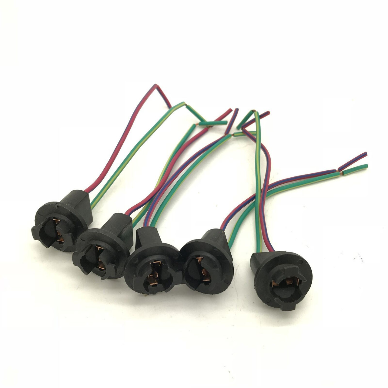 Pre-Wired T10 W5W W3W 501 194 Bulb Socket Holder LED Repair Dash Parking 12V