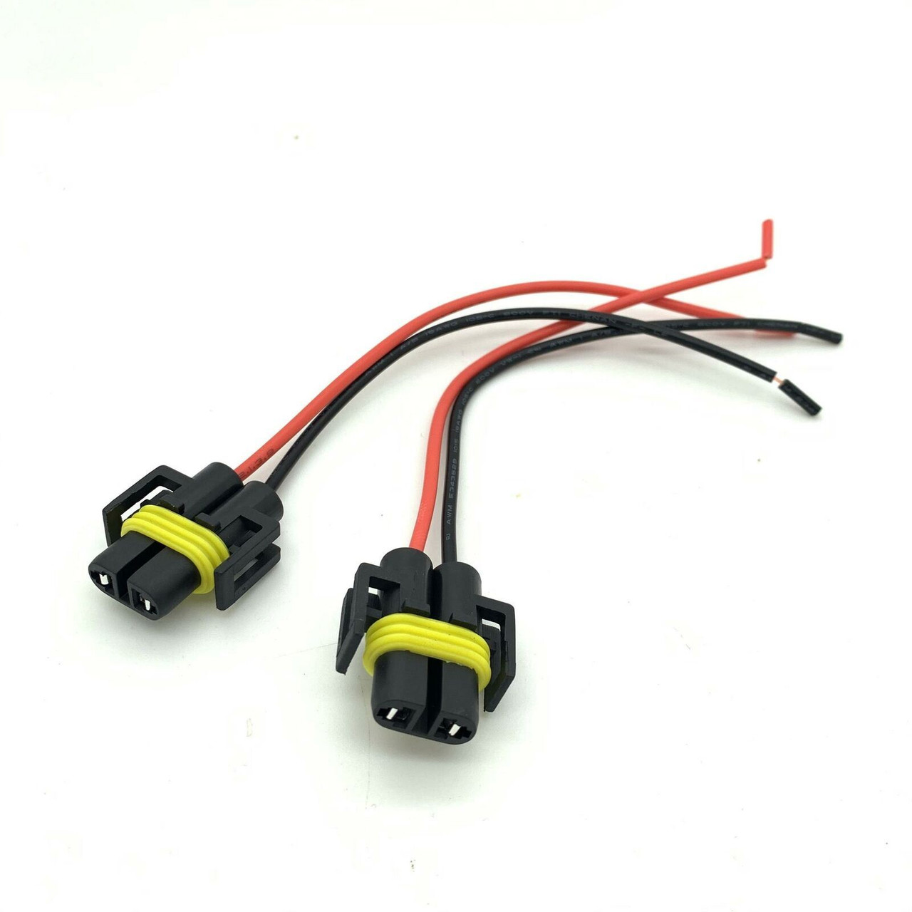 H8 H11 H16 Headlight Bulb Repair Socket Plug Connector with Wires 12V 24V