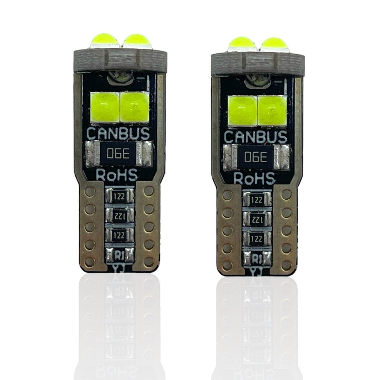 Green Sidelight interior Bulb 3030 SMD LED Canbus Error Free 501 W5W T10 194