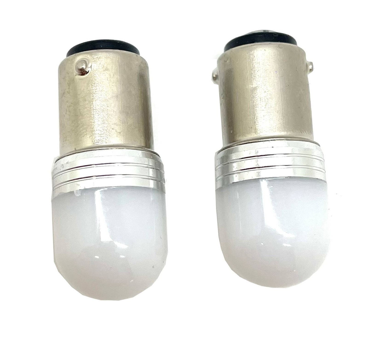 LiteSync BA15D 1142 LED Bulb 10â€“30V Cold White Frosted Marine RV Boat Lamp