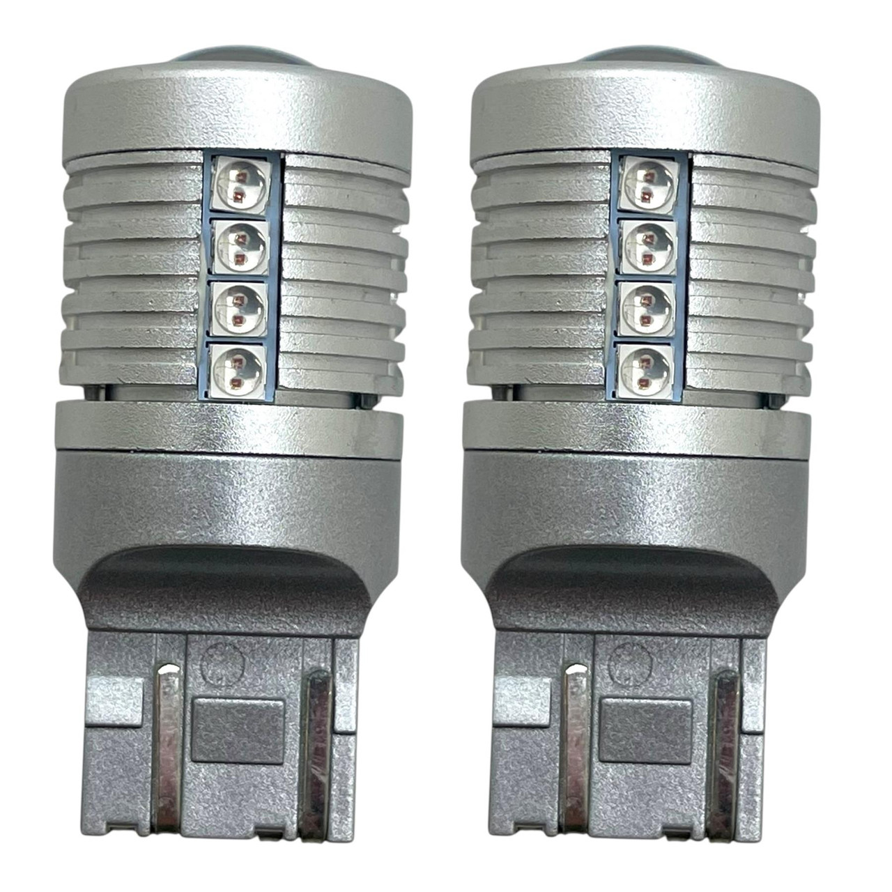 580 W21/5W 7443 red canbus LED bulb 3030 rear fog tail brake