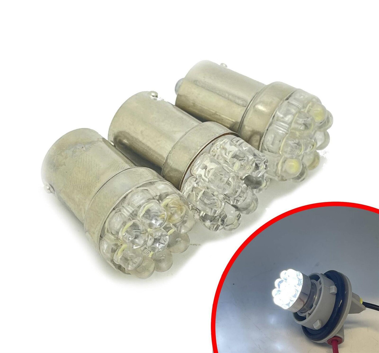 p21w 207 245 R5W 382 1156 Ba15S 9 LED Bulbs Lights white reverse fog tail brake